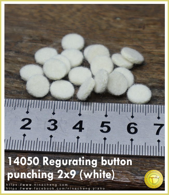 14050 Regurating button punching 2 x9Φ (white)