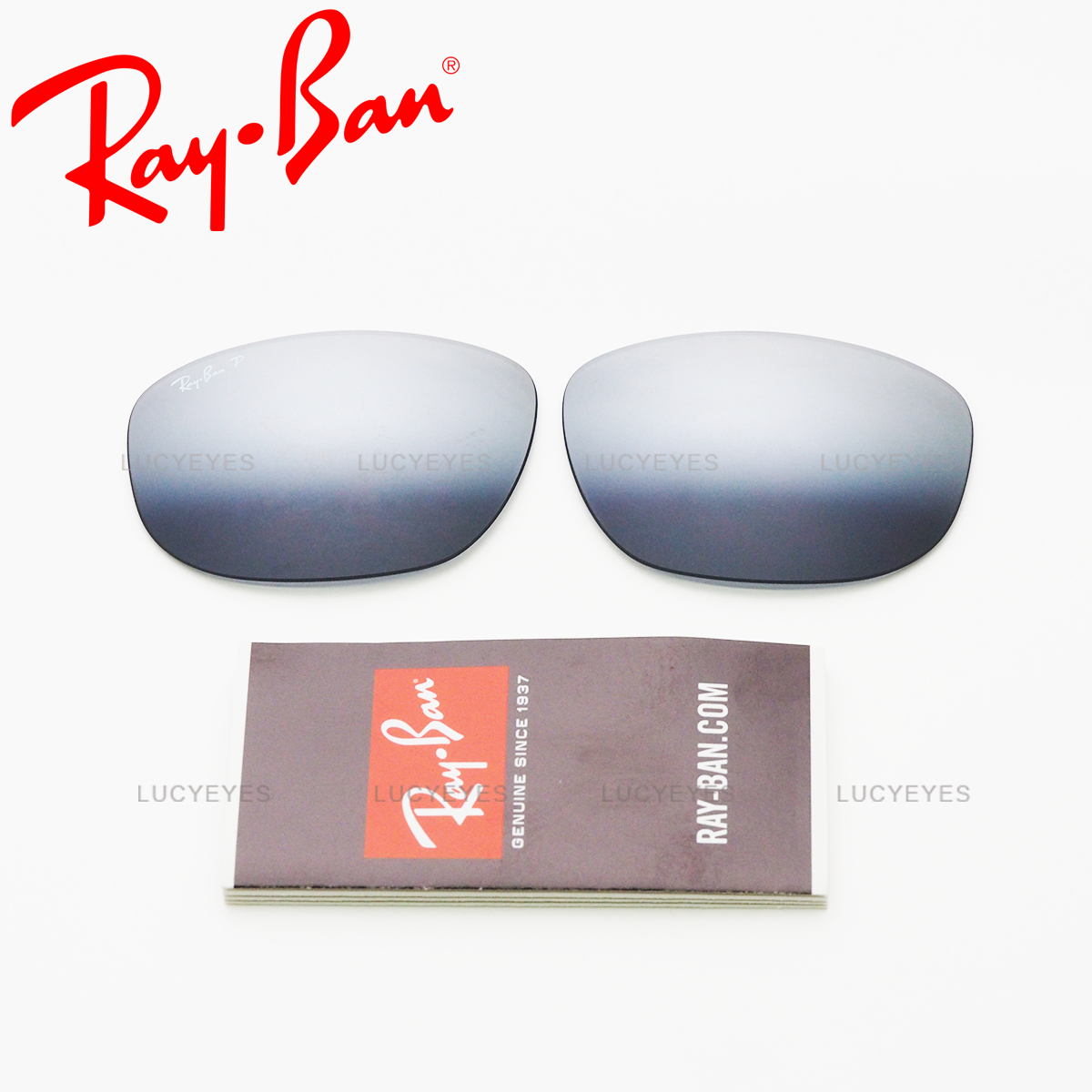 เลนส์ RAYBAN แท้ 100% RB3528 006/82, RB3528 029/88 เลนส์สีปรอทเงิน Polarized