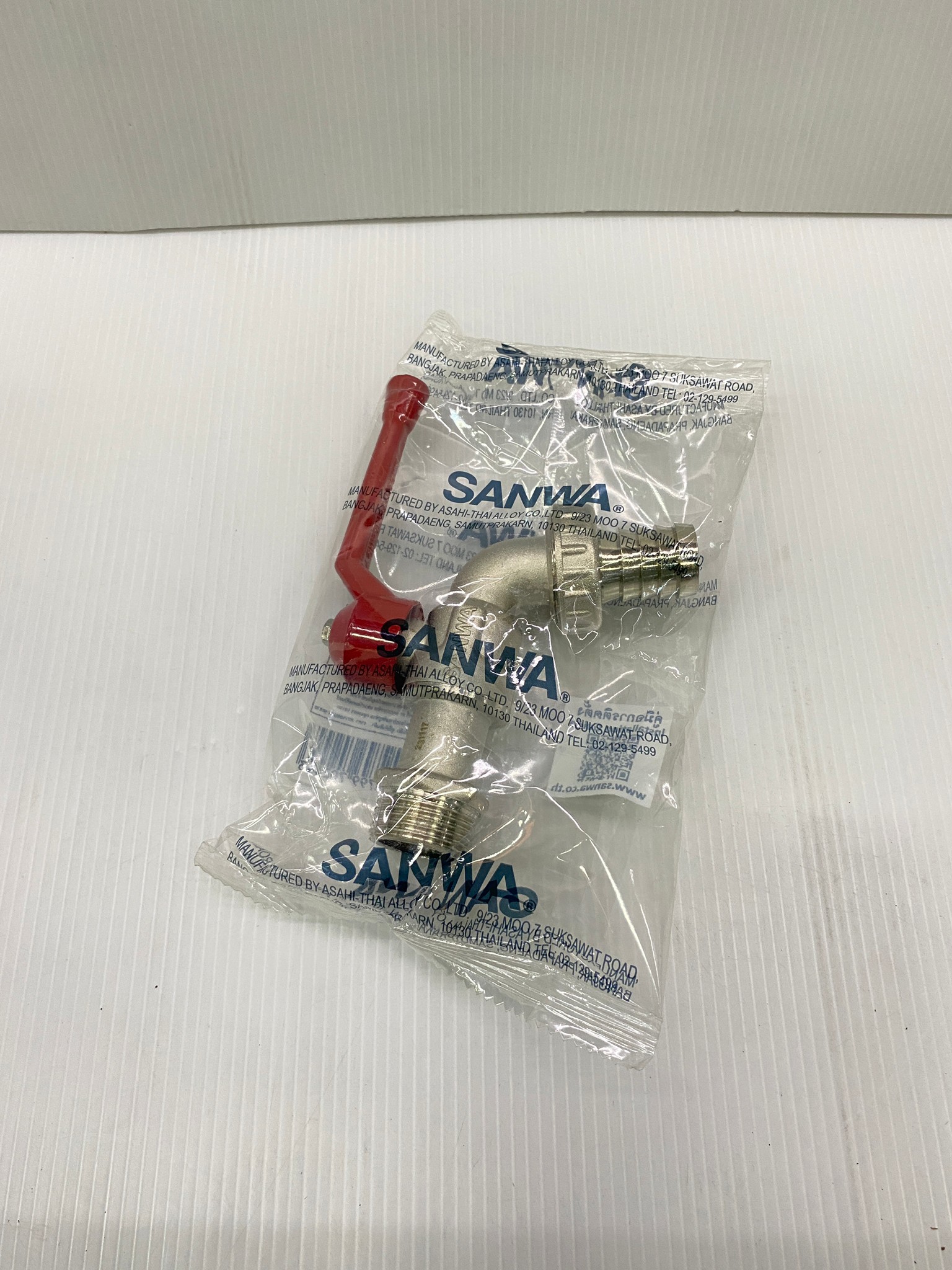 ก๊อกบอลสนาม ก๊อกน้ำสนาม ด้ามแดง ขนาด 1/2" 3/4" 1" SANWA ของแท้ 100%