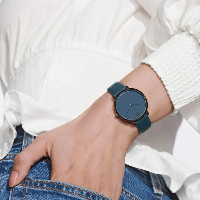 Movado 0607341 นาฬิกาผู้หญิง Modern 47 Ultra Slim Quartz Women's Watch