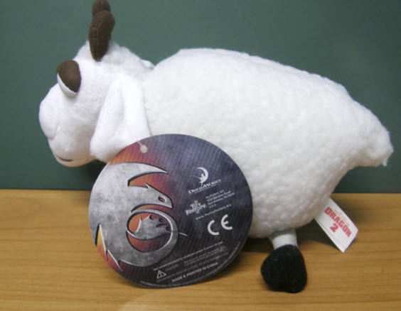 แกะขนปุย สีขาว ขนาดยาว 8 นิ้ว