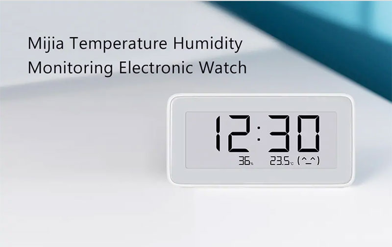 Mijia Multi-function Digital Clock Pro - นาฬิกาดิจิตอลวัดอุณหภูมิและความชื้น รุ่น Pro (BLE) (CN)