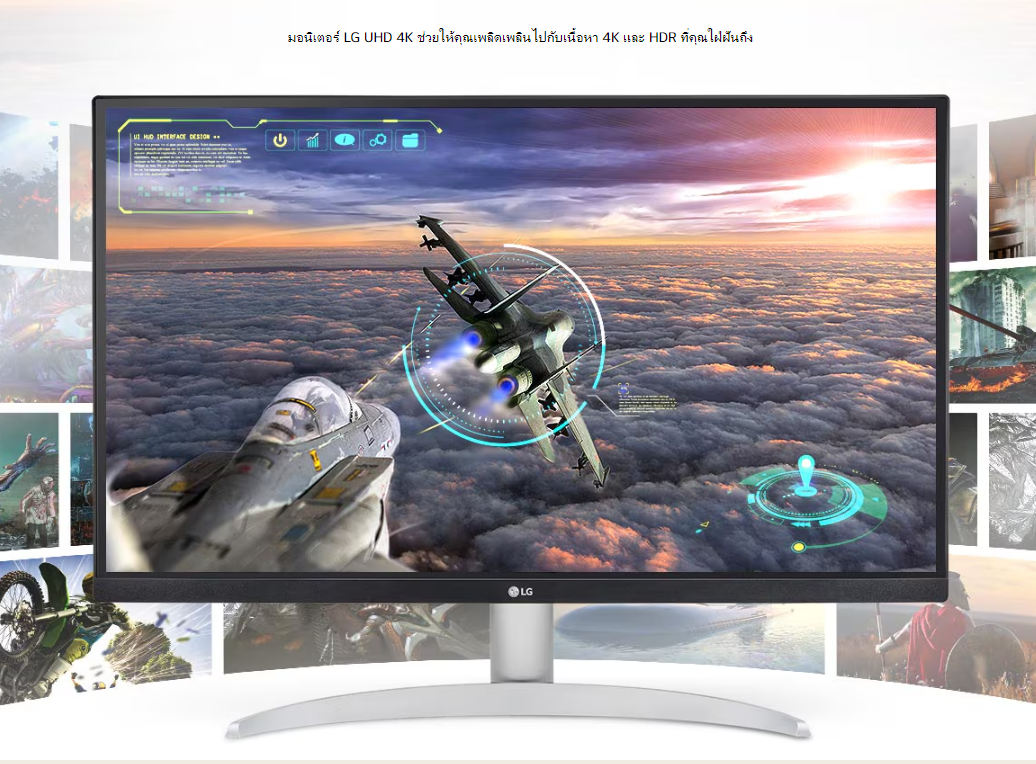 [ผ่อน0%] LG จอมอนิเตอร์ 4K รุ่น 27UP600-W ขนาด 27 นิ้ว รองรับ AMD FreeSync™ (ชลบุรี ส่งฟรี)