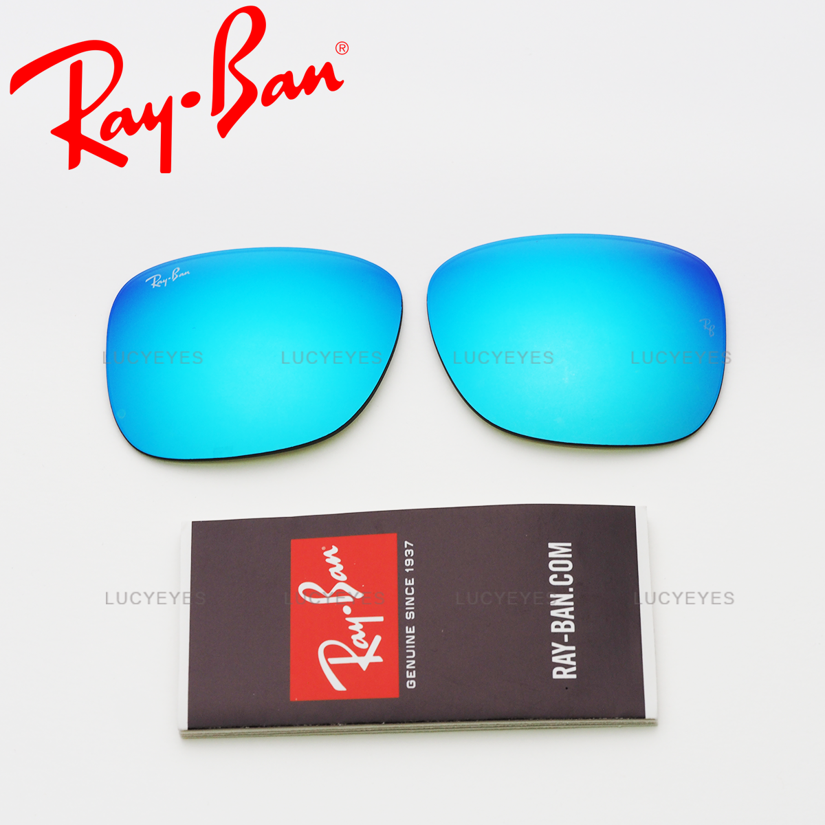 เลนส์ RAYBAN แท้ 100% RB4165F 622/55, JUSTIN เลนส์สีปรอทฟ้า