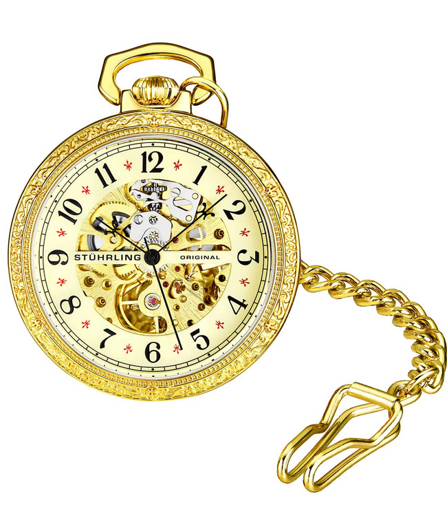 Stuhrling Original 979.03 นาฬิกาพก Hand-wind Pocket Watch