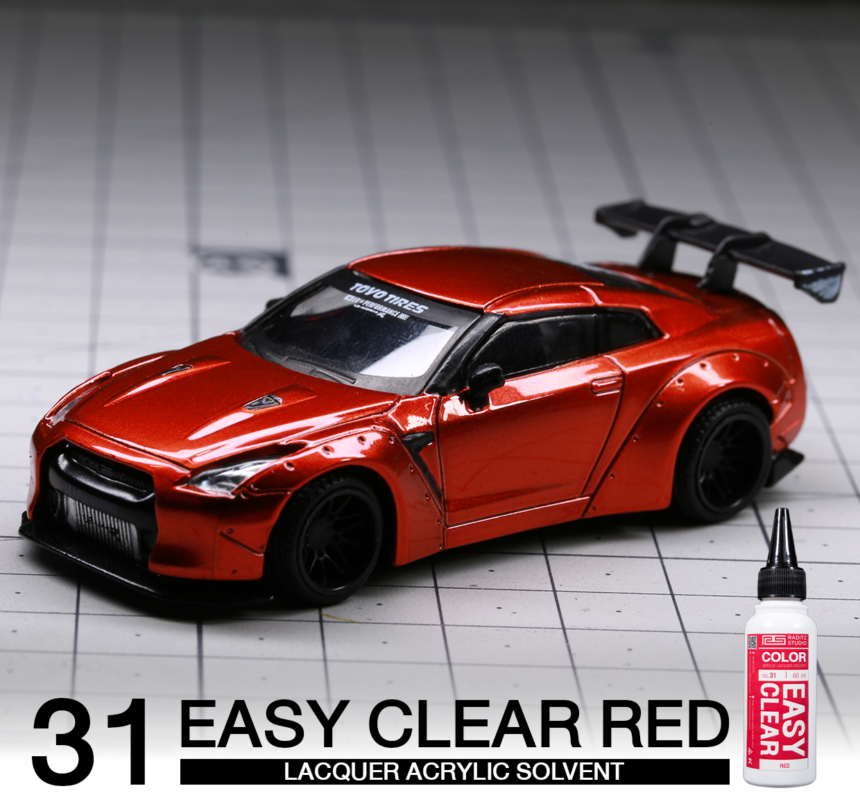 NO.31L Easy Clear Red [ใส] 120ml