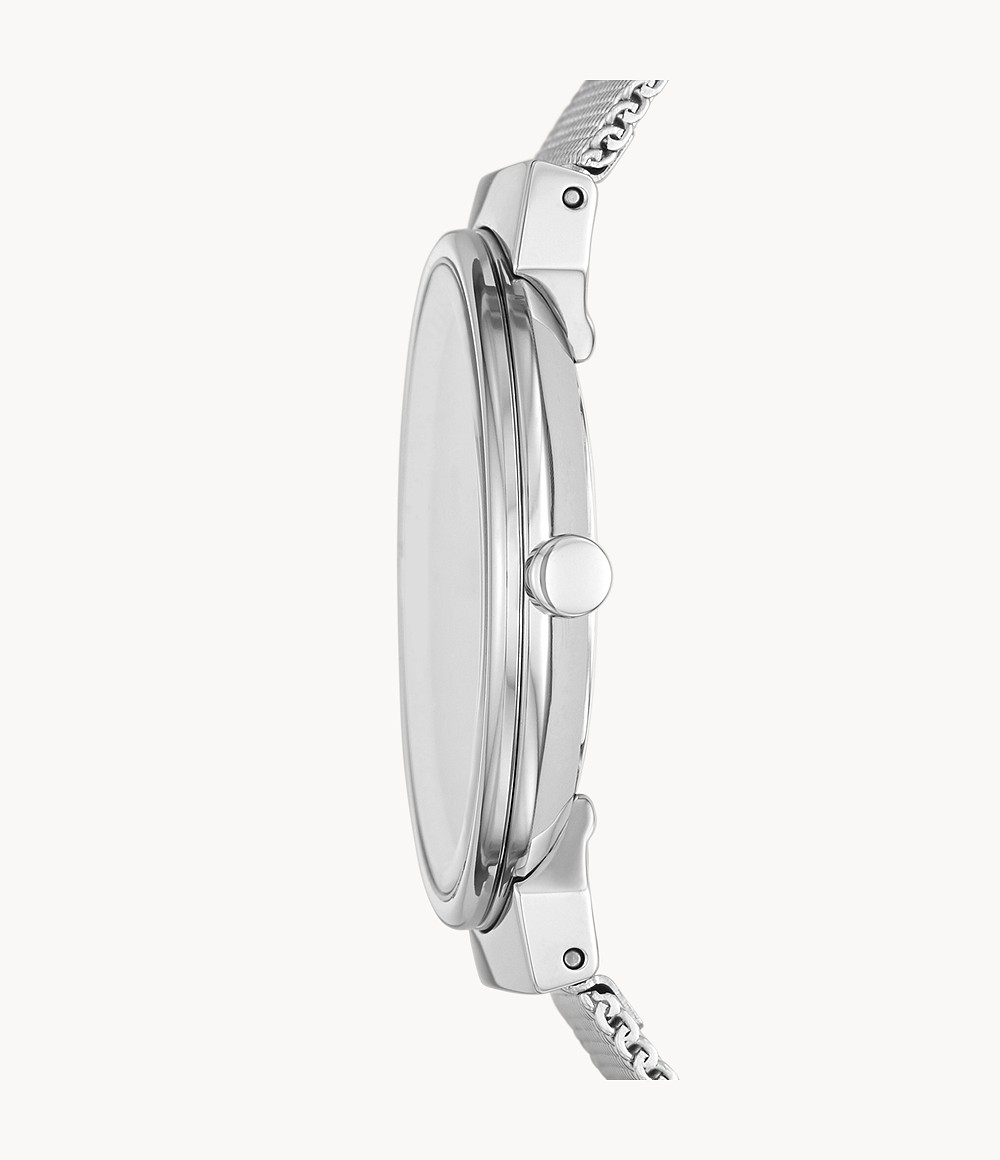 Skagen SKW2983 นาฬิกาผู้หญิง Freja Two-Hand Silver-Tone Quartz Women's Watch