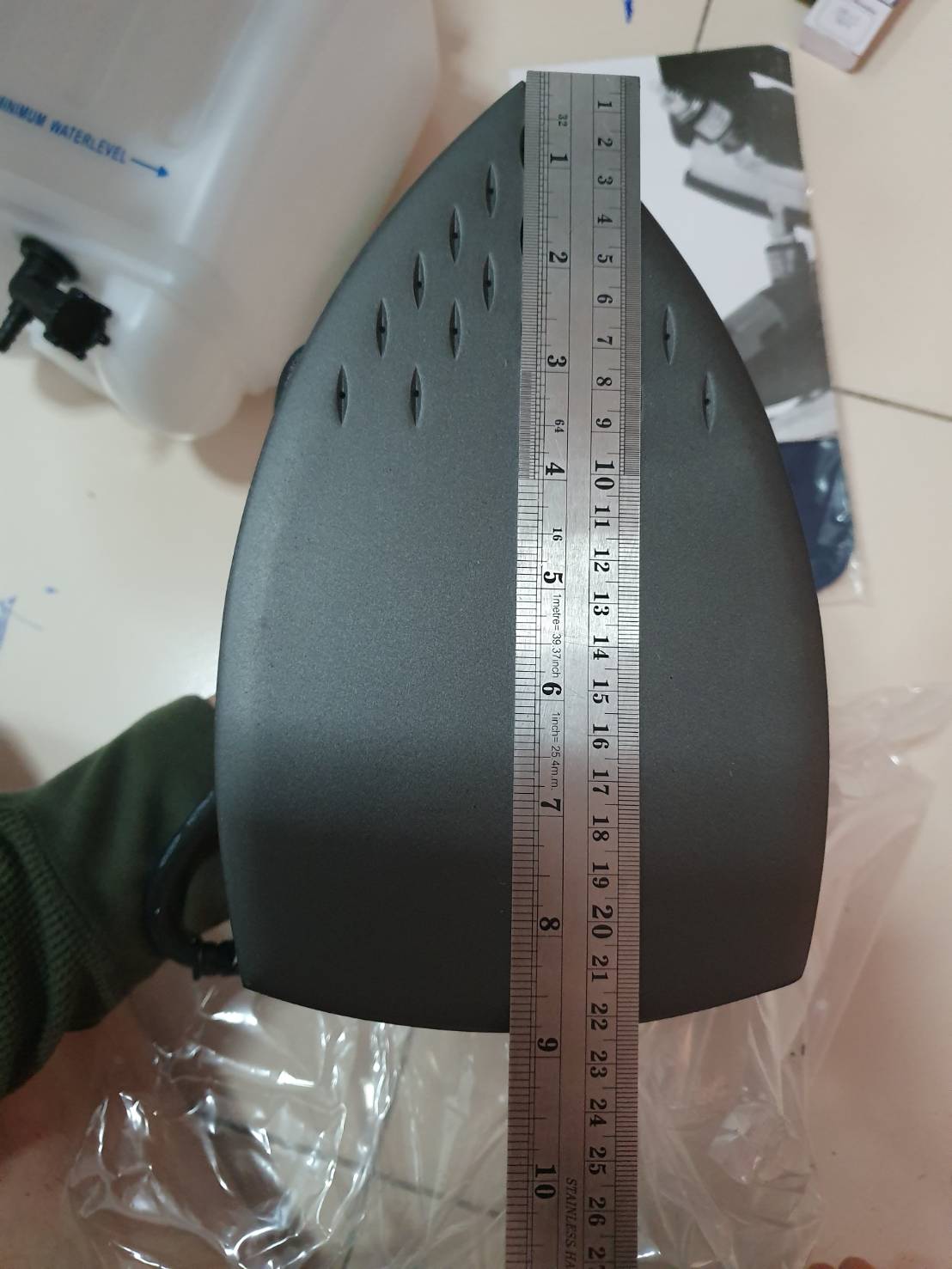 เตารีดไอน้ำSilverStar พร้อม!!หน้ากากเตารีด ES-94AL (หน้าใหญ่)