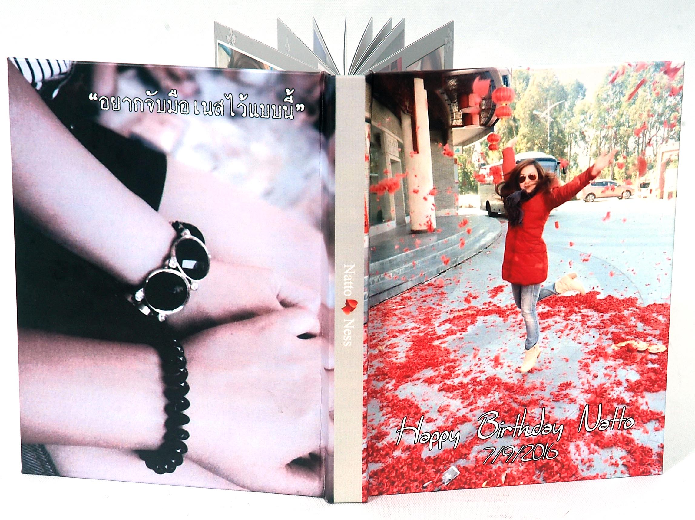 ของขวัญให้แฟน PhotoBook ขนาด 6x8 นิ้ว แนวตั้ง 20หน้า ปกแข็งพิเศษ เคลือบร้อน