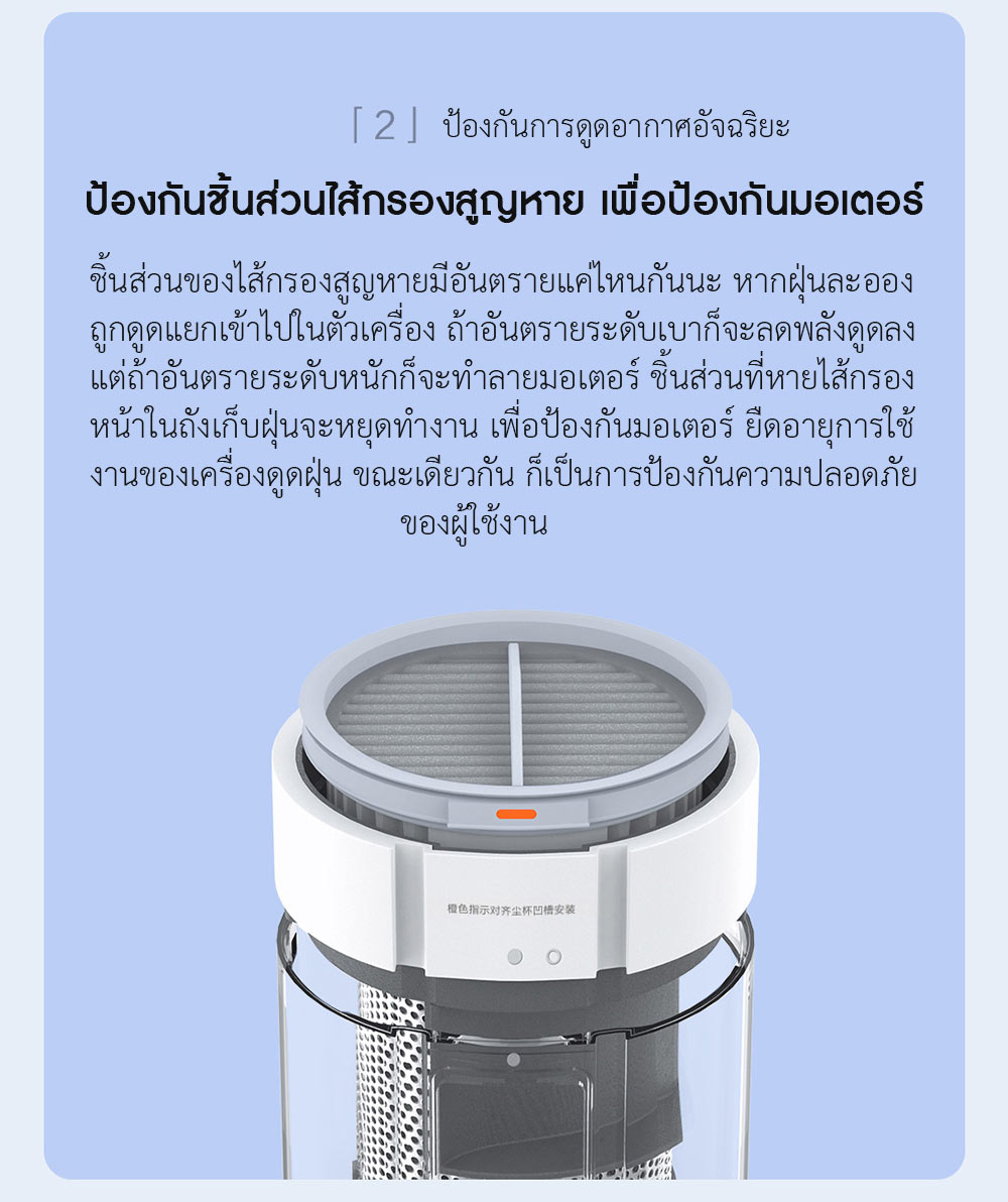 Roidmi NEX S Cordless Vacuum Cleaner - เครื่องดูดฝุ่นไร้สายรุ่น NEX S (สีขาว)