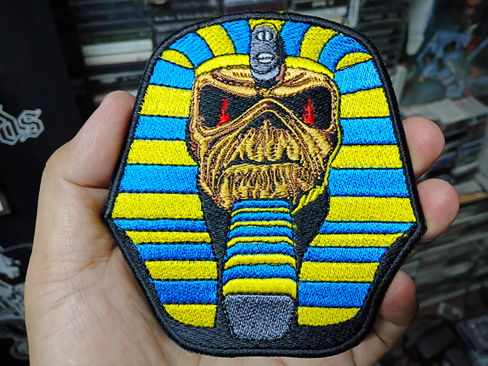 IRON MAIDEB 'Eddie-Powerslave' Embroidered Patch อาร์มแบบปัก