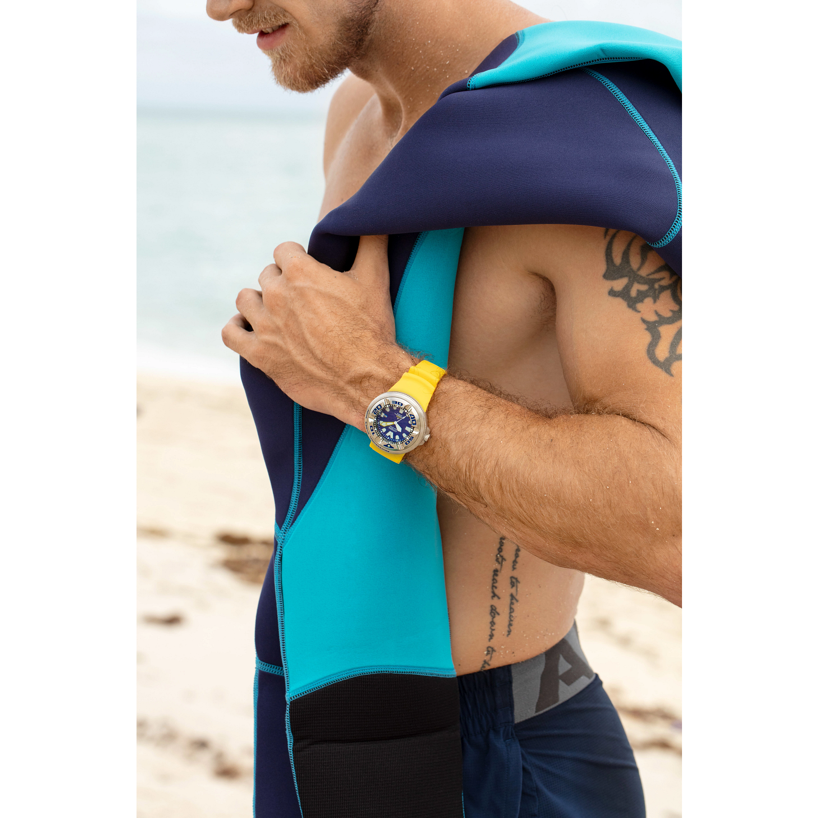 Citizen BJ8058-06L นาฬิกาผู้ชาย Eco-Drive Promaster Dive Ecozilla Men's Watch