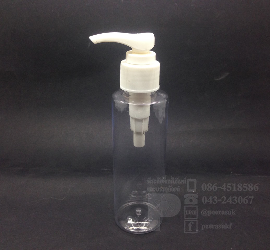 SA120 ml ใส+ปั้มขาว แพคละ 10 ชิ้น