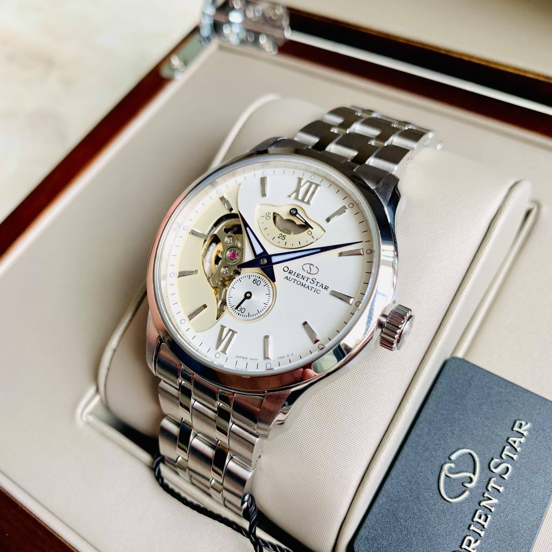 Orient RE-AV0B01S00B นาฬิกา ชาย-หญิง Orient Star Contemporary Open Heart Automatic Unisex Watch