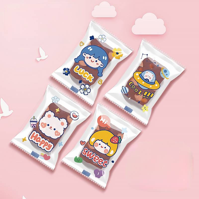 ถุงซีล ใส่ขนม คุกกี้ ลูกอม ขนาด 7x9.5-10 ซม. จำนวน 97-100 ใบ/แพ็ค ชุดที่ 7/7