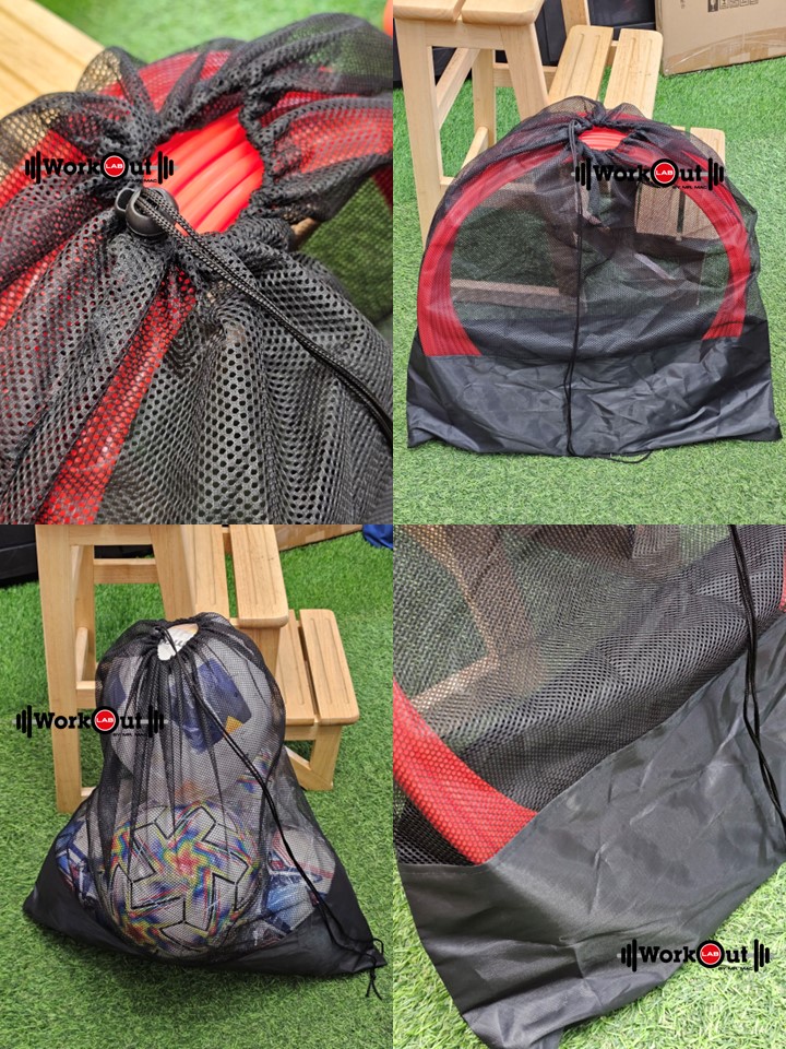 กระเป๋า ทรงสี่เหลี่ยมแบน ตาข่าย ขนาดเส้นผ่านศูนย์กลาง 60*67cm เชือกรูด