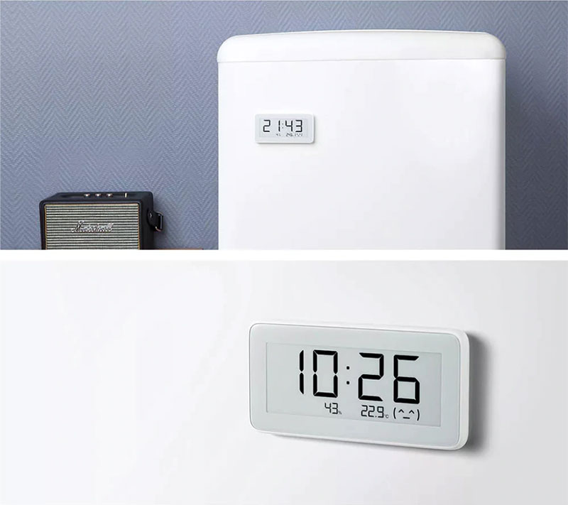 Mijia Multi-function Digital Clock Pro - นาฬิกาดิจิตอลวัดอุณหภูมิและความชื้น รุ่น Pro (BLE) (CN)