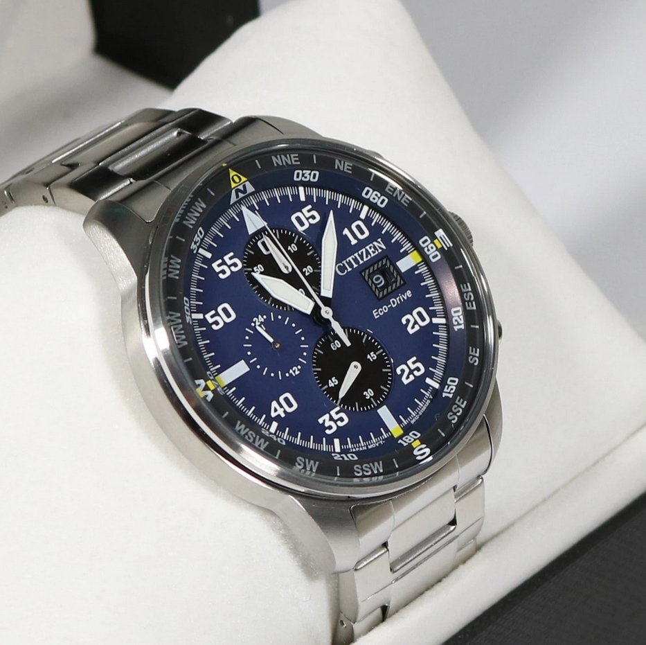 Citizen CA0690-88L นาฬิกาชาย Eco-Drive Aviator Pilot's Men's Watch