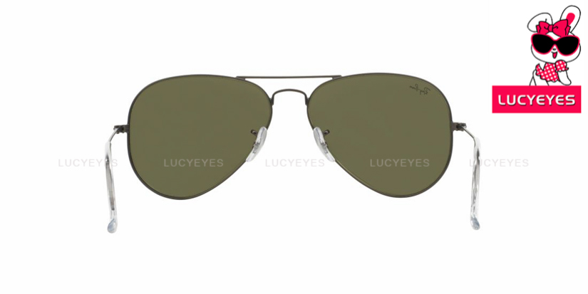 RAYBAN RB3025 029/30 AVIATOR Size 55,58 กรอบMATTE GUNMETAL เลนส์ปรอทเงิน 4