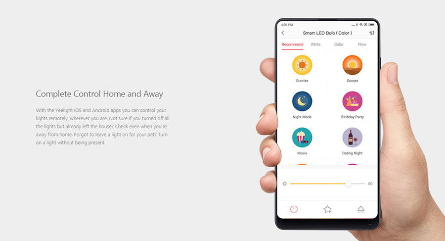 Xiaomi Yeelight E27 Smart LED Bulb 2 (Color) - หลอดไฟแอลอีดีอัจฉริยะรุ่น 2 (สี)