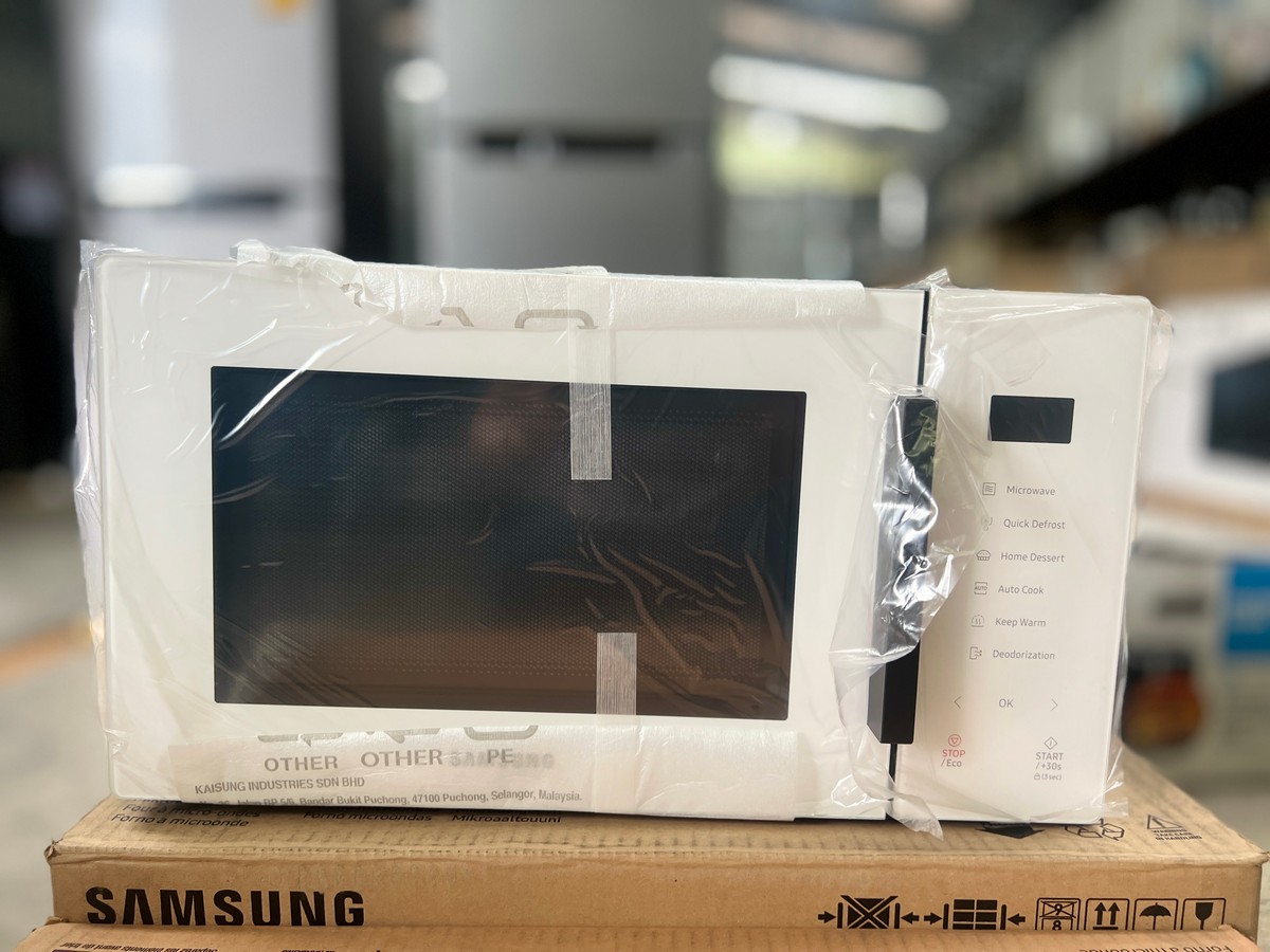 MS23T5018AW/ST [ผ่อน0%] Samsung ไมโครเวฟ SOLO (800 วัตต์, 23 ลิตร, สี Pure White (ชลบุรีส่งฟรี)