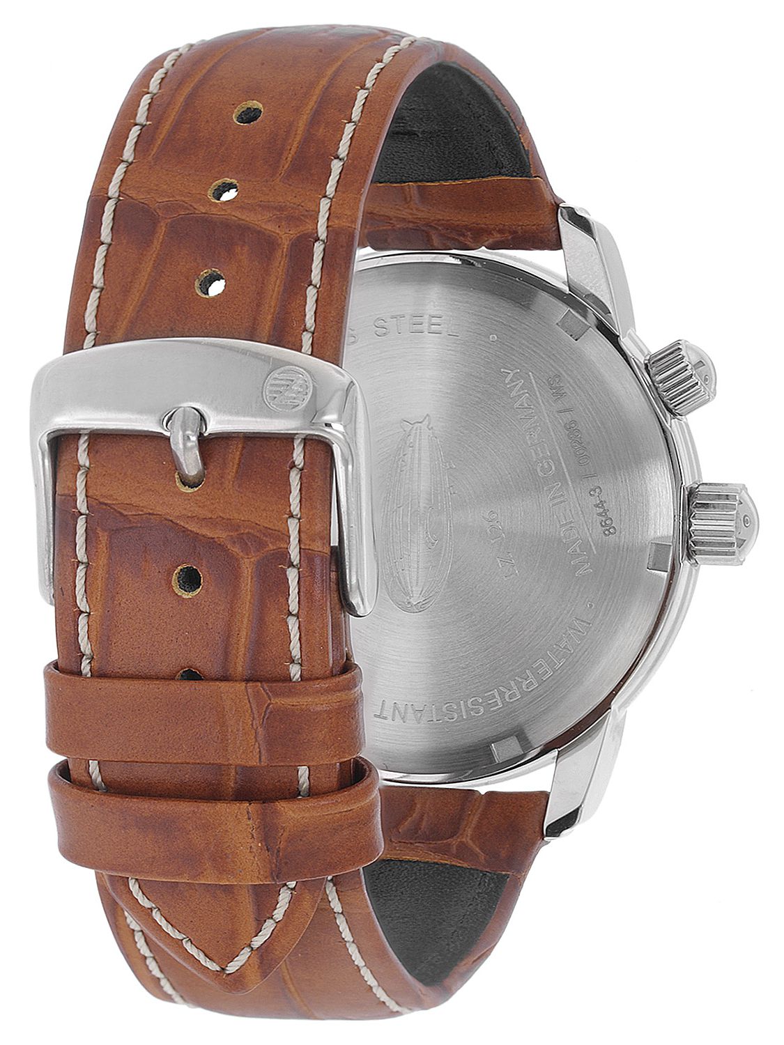 Zeppelin 8644-3 นาฬิกาผู้ชาย LZ126 Los Angeles Pulsometer Quartz Men's Watch Made In Germany