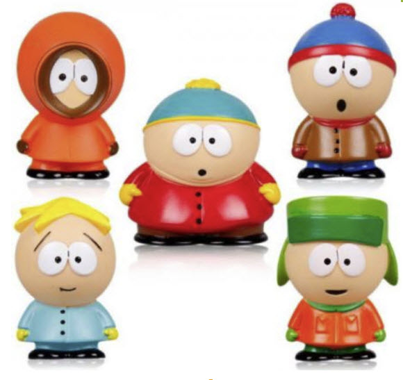 โมเดล South Park ชุด 5 ตัว (ไม่มีกล่อง)