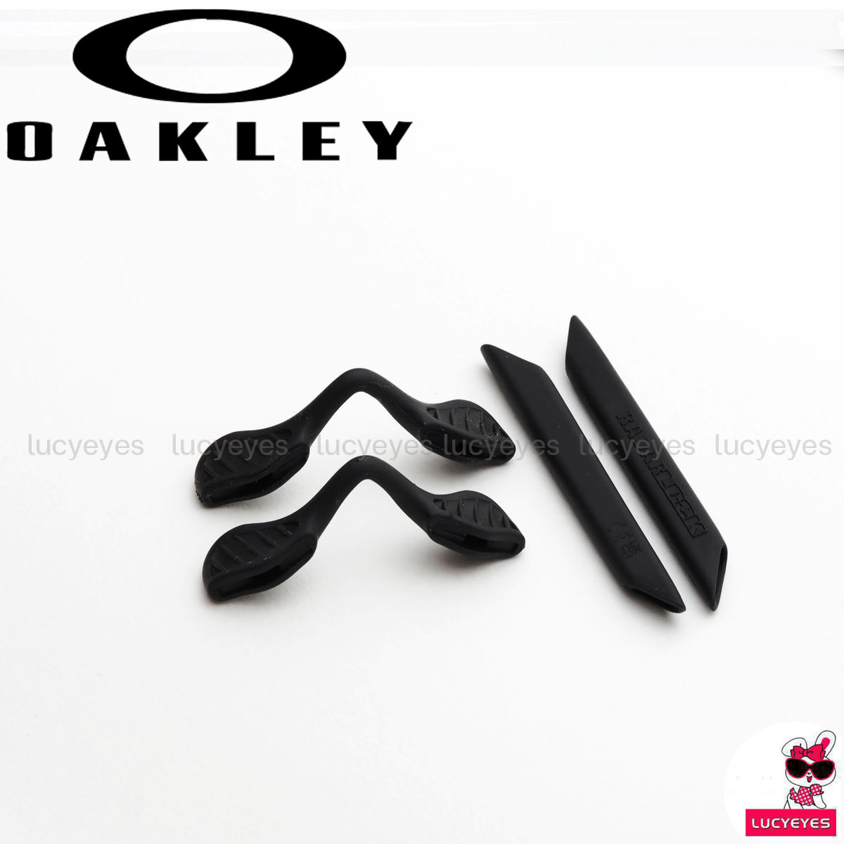 ชุดยางขาแว่น + แป้นจมูก OAKLEY OO9206, OO9181, RADARLOCK PATH สีดำ