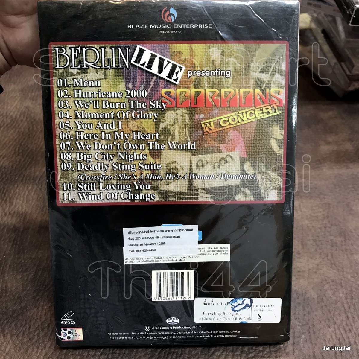 vcd scorpions in concert berlin live hurricane 2000 still loving you wind of change concert vcd aps s inter