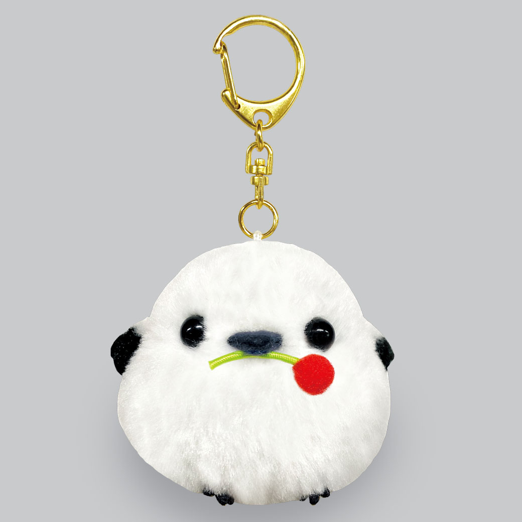 [PRE-ORDER] พวงกุญแจ ตุ๊กตา ชิมะจัง Red Fruit นกชิมะเอะนากะ นกฮอกไกโด Size 6 x 6 cm นำเข้าจากญี่ปุ่น Fuku-Fuku Shimaenaga Shima-chan Keychain 702610