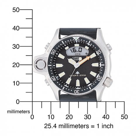 Citizen JP2000-08E นาฬิกาข้อมือผู้ชาย Promaster Aqualand Divers 200m Quartz Men's Watch