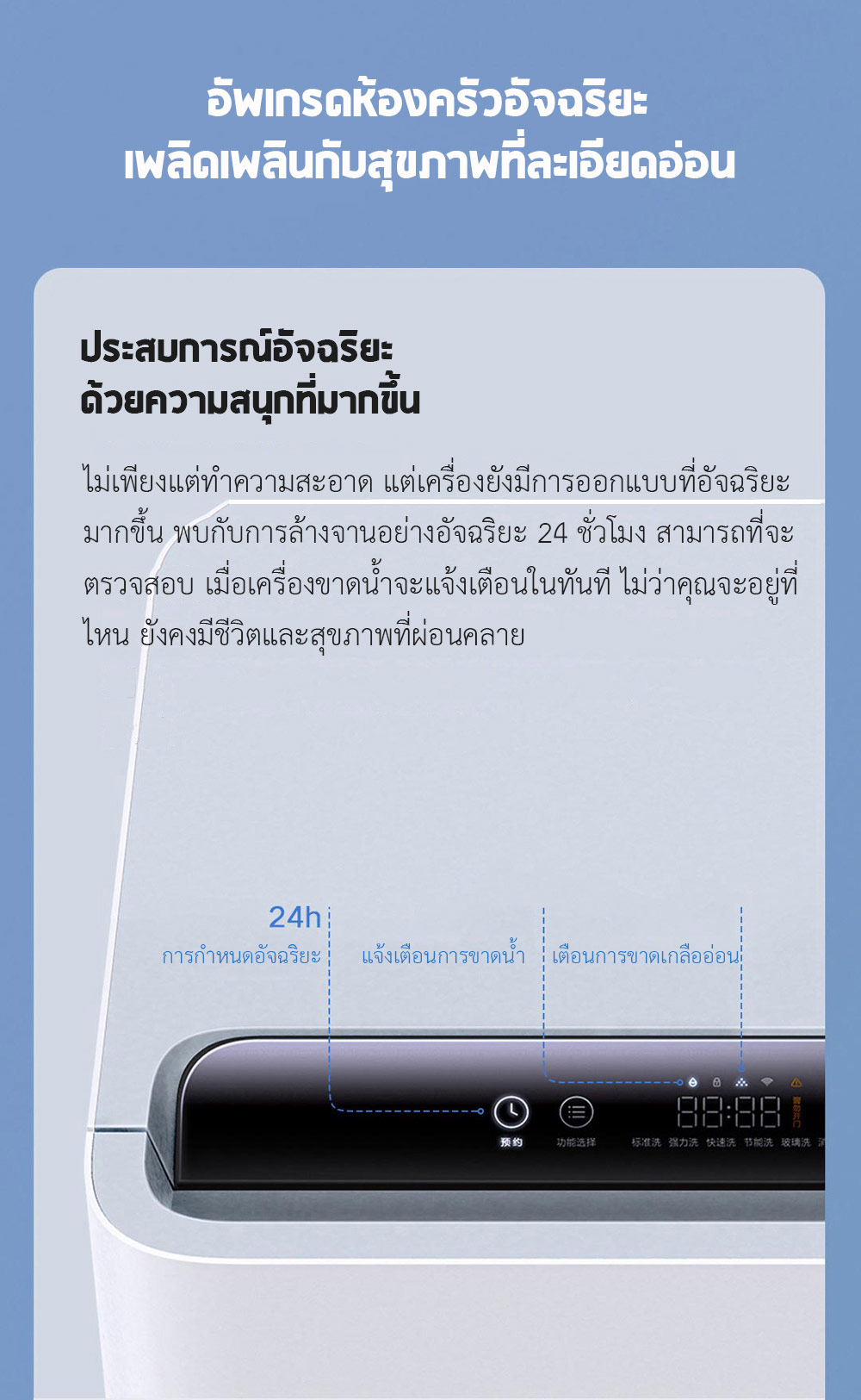 Xiaomi Mijia Smart Dishwasher (4 sets) - เครื่องล้างจานอัจฉริยะ ขนาด 4 เซ็ท