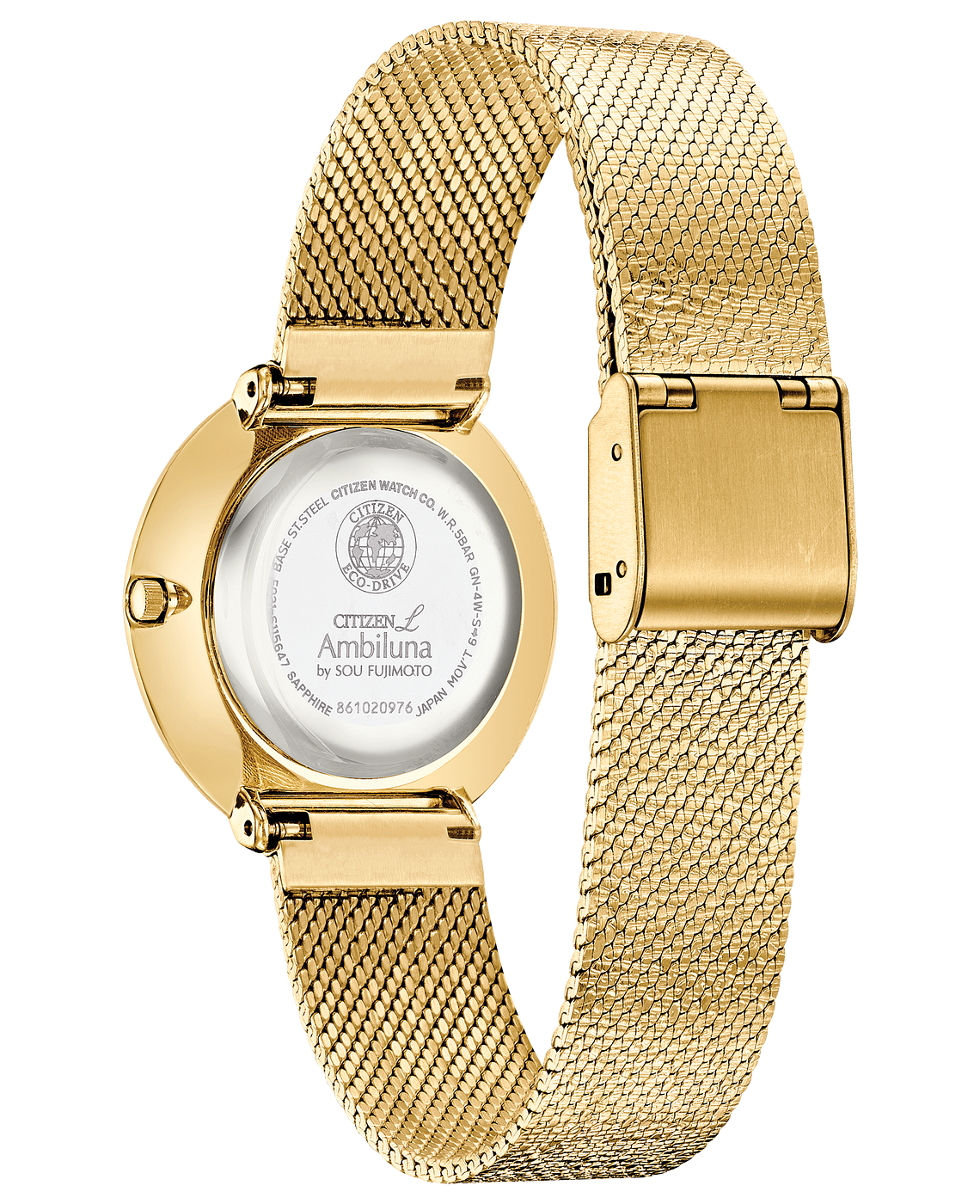 Citizen EM0642-52P นาฬิกาผู้หญิง Citizen L Ambiluna Mother of Pearl Diamond Eco-Drive Women's Watch