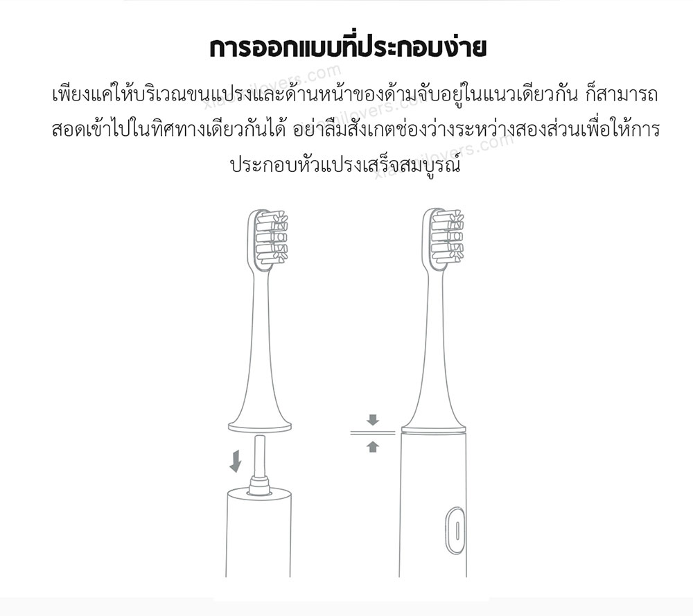 Xiaomi Sonic Electric Toothbrush Heads - หัวแปรงสีฟันรุ่น Sensitive (3 ชิ้น)