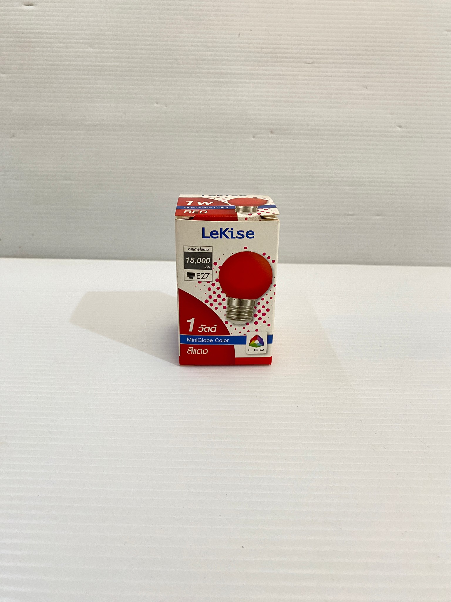LEKISE หลอดปิงปองสี LED 1W E27 สีเขียว สีแดง สีน้ำเงิน สีเหลือง 220 -240V ( Miniglobe color ) หลอดไฟ แอลอีดี สี