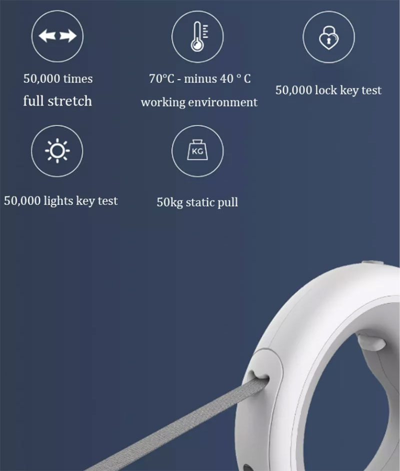 Xiaomi Moestar Dog Retractable Leash - สายจูงสุนัขแบบยืดหดได้ (2.6m.)