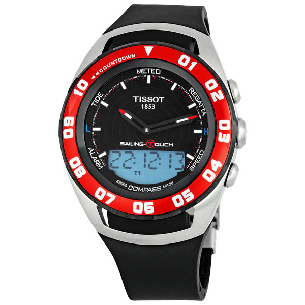 Tissot T056.420.27.051.00 นาฬิกาผู้ชาย Tissot รุ่น T0564202705100, T-Touch Sailing Alarm Chronograph Men's Watch