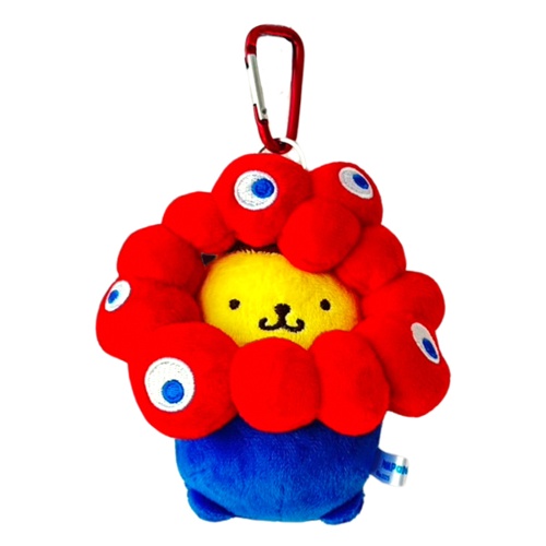 [พร้อมส่ง] พวงกุญแจ ตุ๊กตา ปอมปอมปุริน Pompompurin x MYAKU-MYAKU Official Mascot Keychain งาน Osaka Expo 2025 นำเข้าจากญี่ปุ่น EXPO2025 サンリオキャラクターズ ミャクミャクなりきりぬいぐるみBC ポムポムプリン