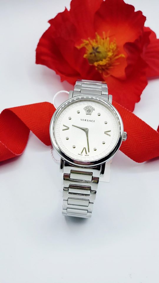 Versace VEVD00419 นาฬิกาผู้หญิง Pop Chic Quartz Swiss Made Women's Watch