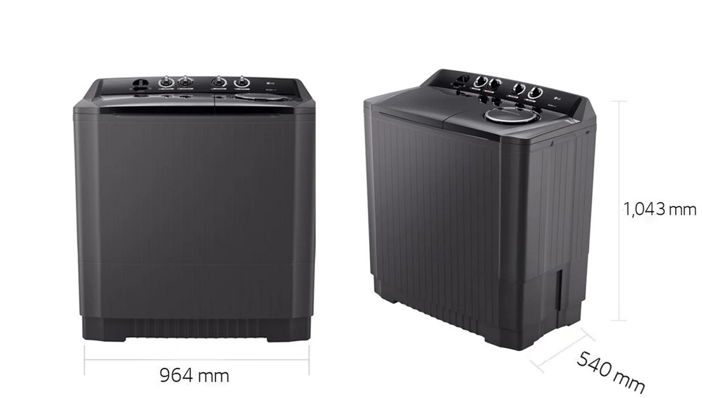 [ผ่อน0%10ด] LG เครื่องซักผ้า 2 ถัง LG รุ่นใหม่ TT18NAPG ขนาด 18 KG