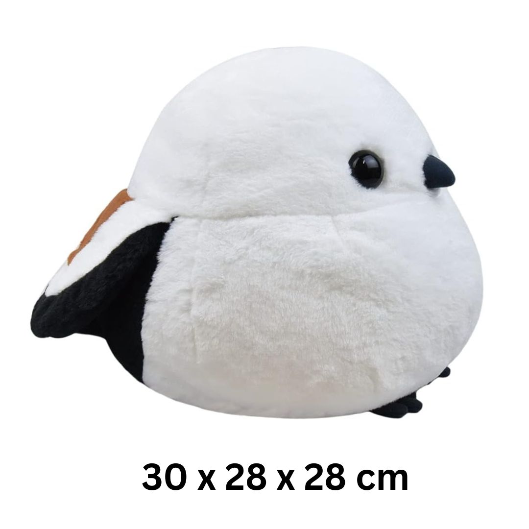 [PRE-ORDER] ตุ๊กตา ชิมะจัง นกชิมะเอะนากะ นกฮอกไกโด ตุ๊กตาตัวใหญ่ Fuku-Fuku Shimaenaga Shima-chan Size 28 cm นำเข้าจากญี่ปุ่น ふくふくシマエナガ BIGぬいぐるみ シマちゃん 高さ約 702398