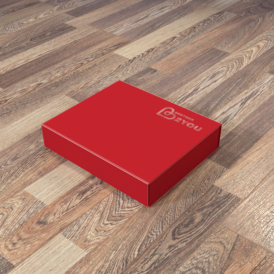 (Pre-order ขั้นต่ำ 100 กล่อง) BD911 กล่องจั่วปัง ทรงฝาเปิดแม่เหล็ก ขนาด 26 x 31 x 6 ซม. (ฐานยื่น 0.3 ซม.)