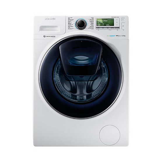Samsung เครื่องซักผ้าฝาหน้า 12 กก. รุ่น WW12K8412OW/ST