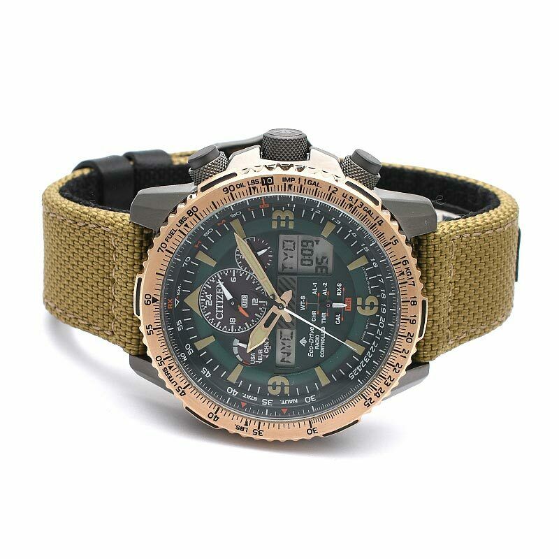 Citizen JY8074-11X นาฬิกาผู้ชาย PROMASTER Eco-Drive Global Radio-Controlled Men's Watch