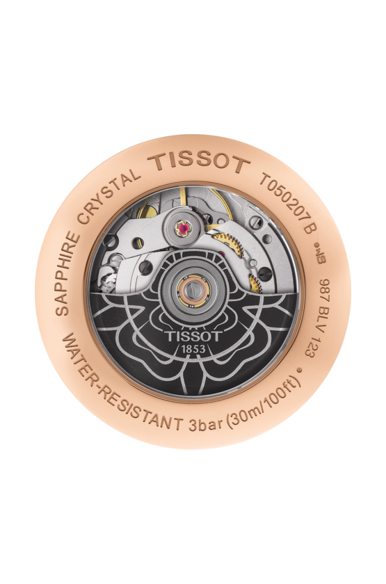 Tissot T050.207.37.017.05 นาฬิกาผู้หญิง Lady Heart Flower Powermatic 80 Women's Watch