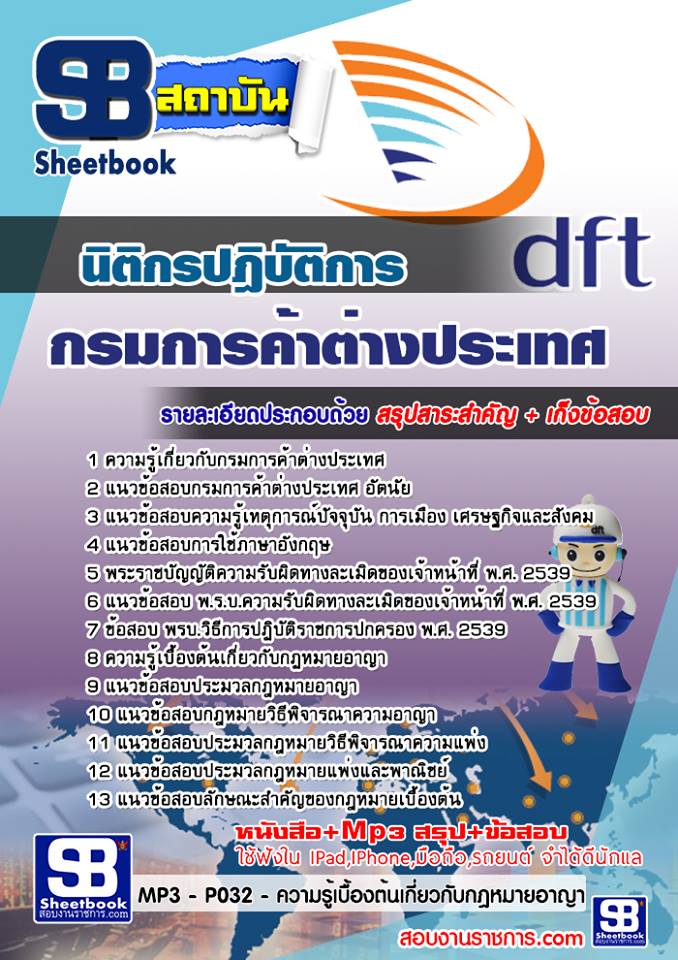 สรุปแนวข้อสอบ นิติกรปฎิบัติการ กรมการค้าต่างประเทศ 2568