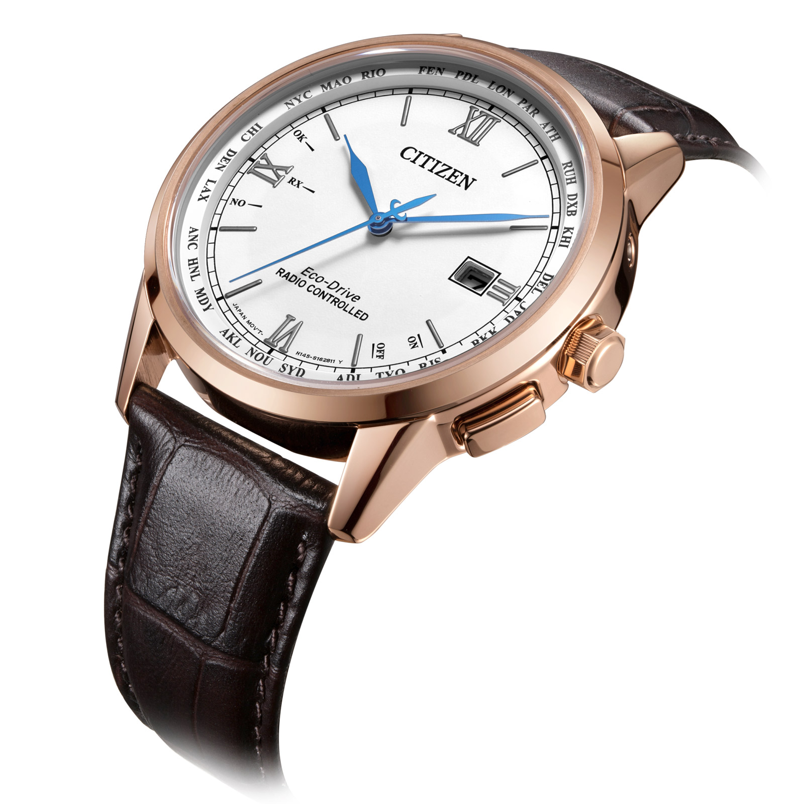 Citizen CB0152-16A นาฬิกาผู้ชาย Eco-Drive Radio Controlled Perpetual Men's Watch