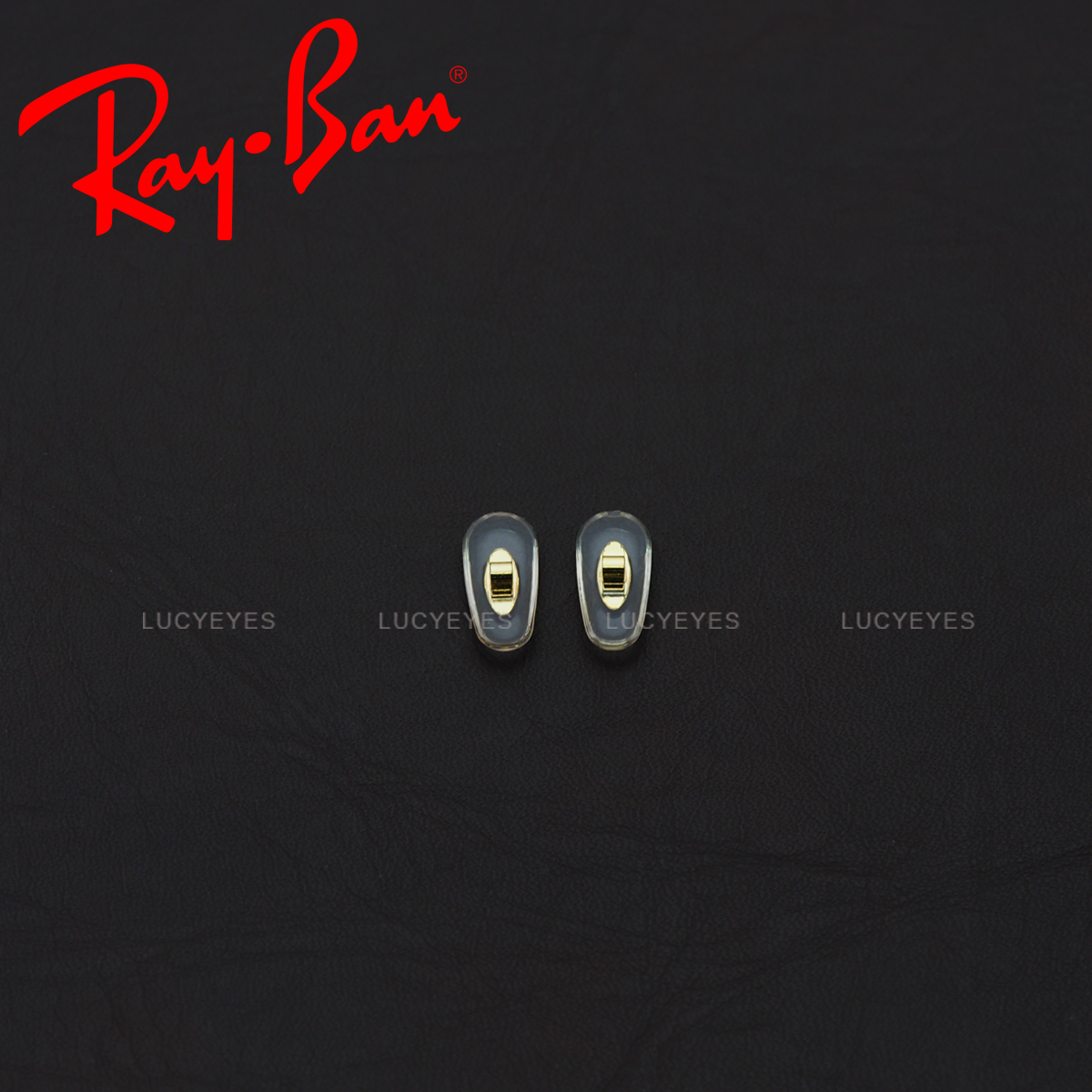 แป้นจมูก RAYBAN แท้ 100% แบบใส่น๊อต (สีใส โลหะทอง)