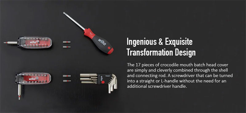 Xiaomi Wiha Crocodile Screwdriver Bits (17Pcs) - เซ็ทไขควงปากจระเข้ (17 ชิ้น)