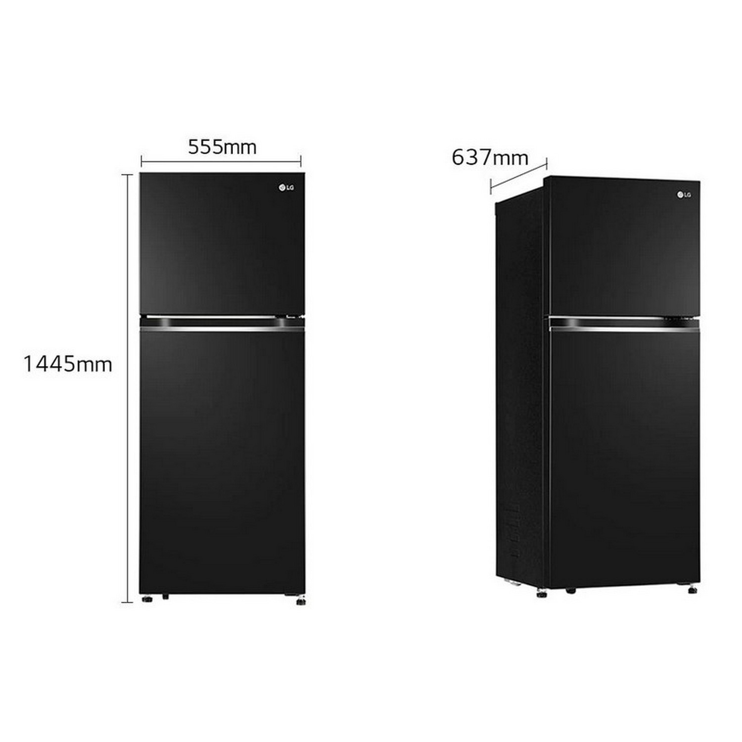 [ผ่อน0%10ด] LG ตู้เย็น 2 ประตู รุ่น GV-B212PQMB 7.7 คิว Smart Inverter Compressor (ชลบุรีส่งฟรี)